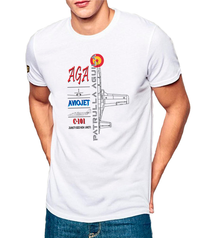 Camiseta militar AGA C-101 Patrulla Aguila Aviojet profile