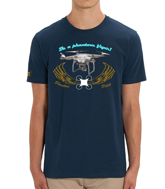 Camiseta Piloto Phantom RPA - Color Azul Marino - Piloto RPAS España Escuadrones
