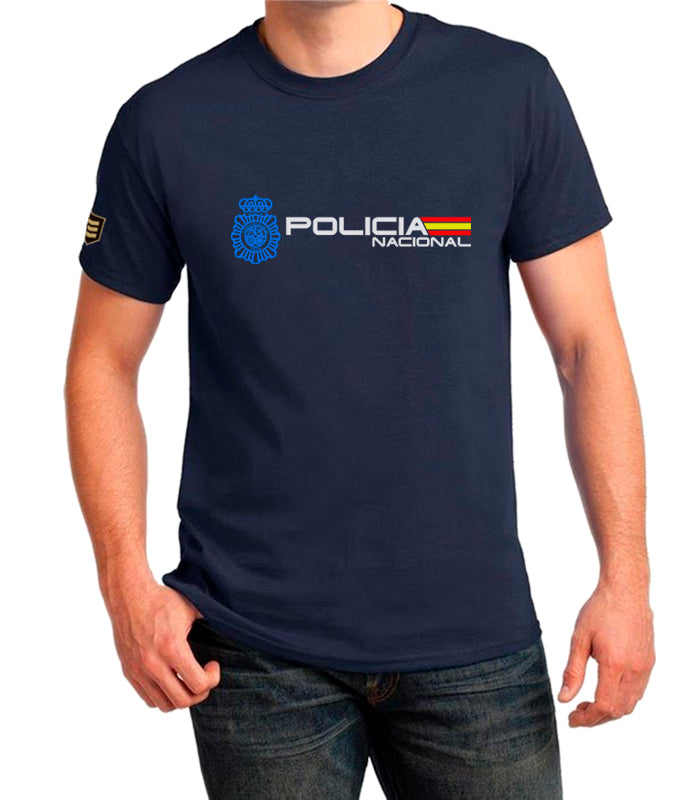Camiseta Policía Nacional Española 2023 color azul marino - CNP Fuerzas de Seguridad del Estado

