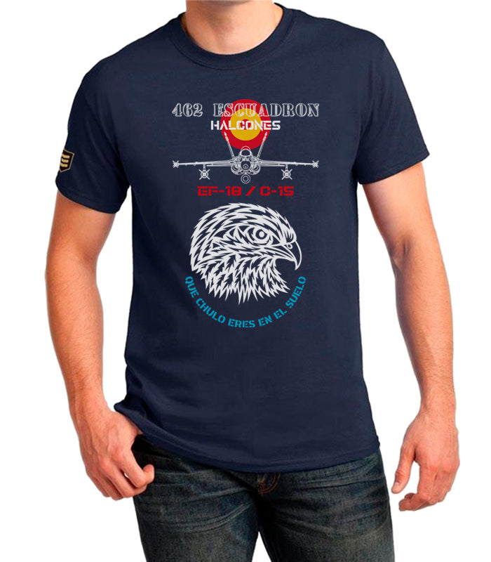 Camiseta militar 462SQN Halcones EF18 Hornet heritage