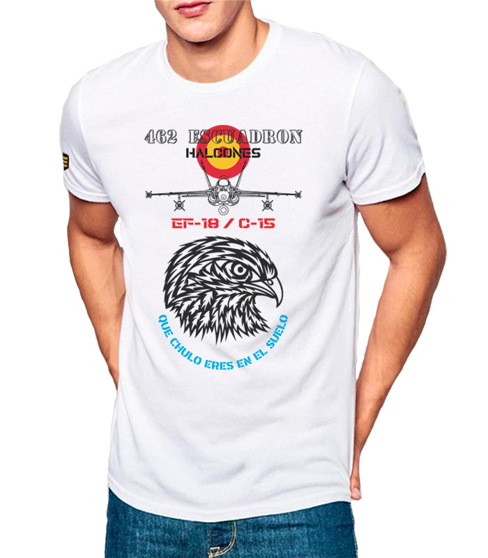 Camiseta militar 462SQN Halcones EF18 Hornet heritage