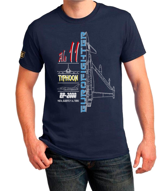 Camiseta militar Ala 11 Eurofighter Typhoon profile