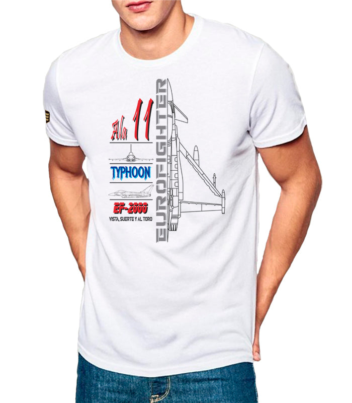 Camiseta militar Ala 11 Eurofighter Typhoon profile