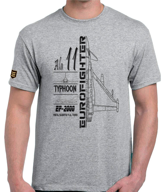 Camiseta militar Ala 11 Eurofighter Typhoon profile