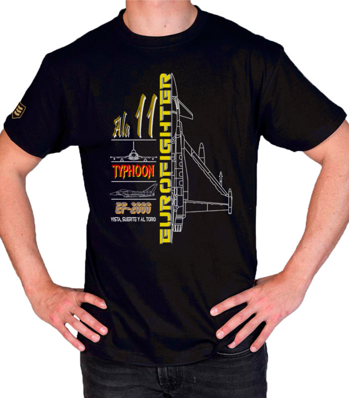 Camiseta militar Ala 11 Eurofighter Typhoon profile