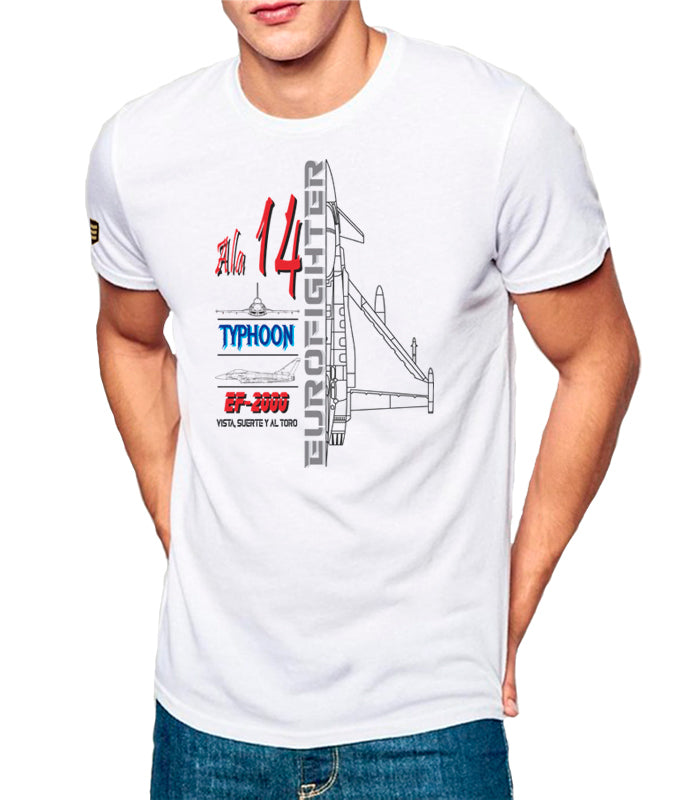 Camiseta militar Ala 14 Eurofighter Typhoon profile