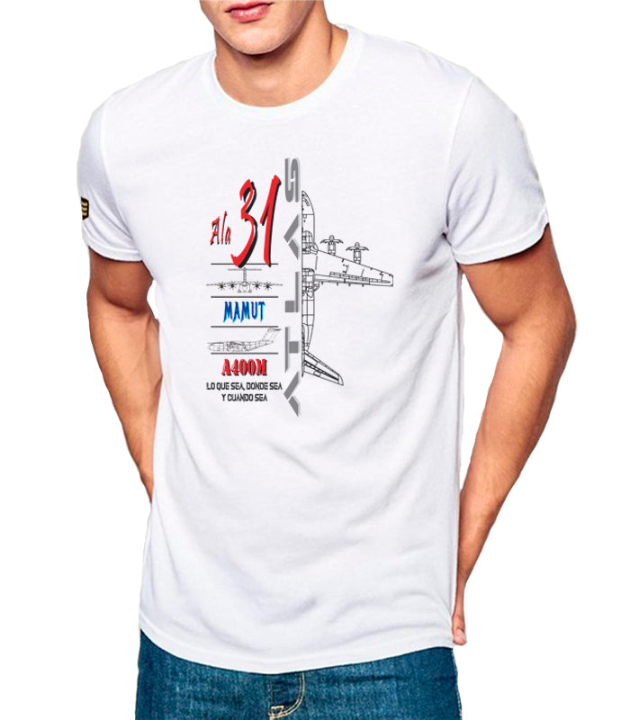 Camiseta militar Ala 31 A400M Atlas Mamut profile