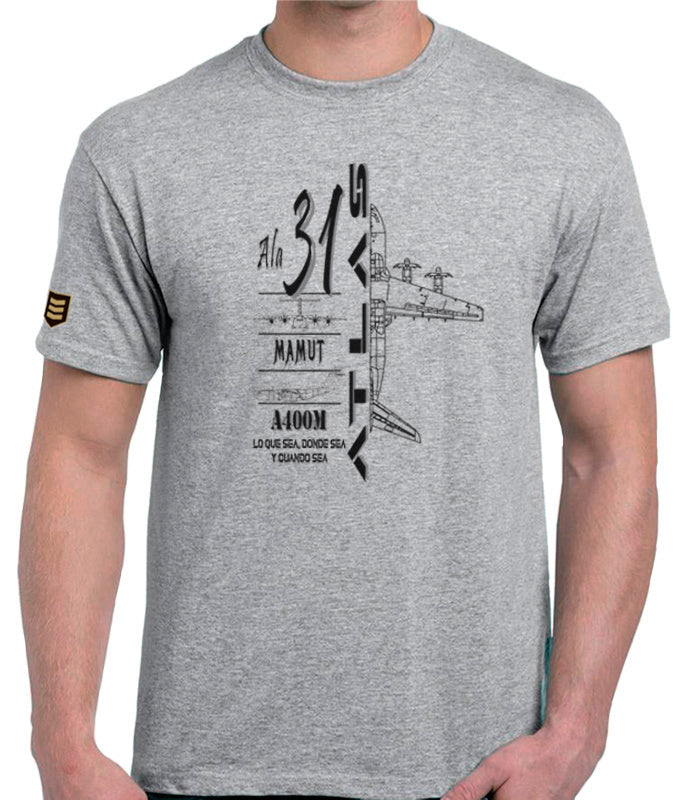 Camiseta militar Ala 31 A400M Atlas Mamut profile