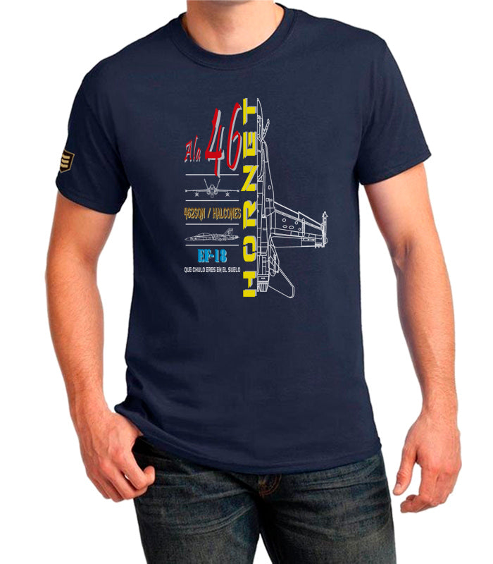 Camiseta militar Ala 46 EF18 Hornet profile