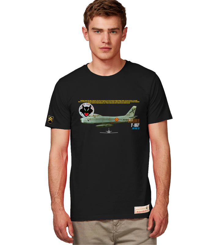 Camiseta militar Ejército del Aire F-86 Sabre Ala 12