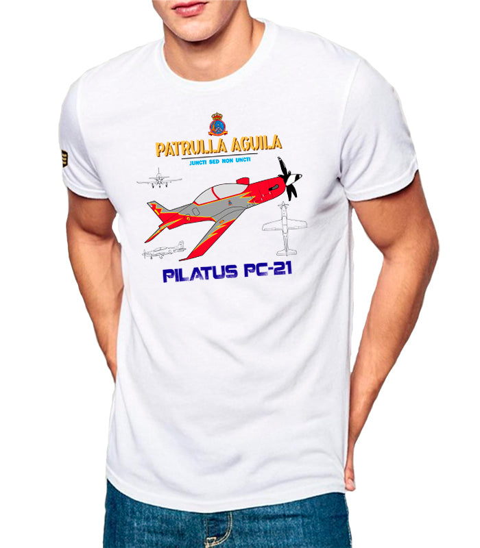 camiseta militar PATRULLA ÁGUILA Pilatus PC-21