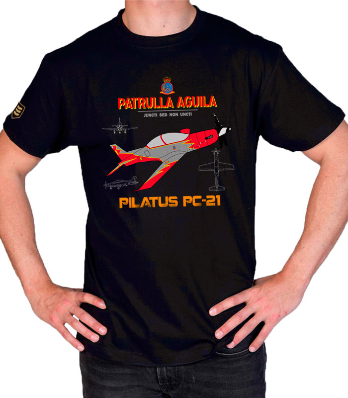 camiseta militar PATRULLA ÁGUILA Pilatus PC-21