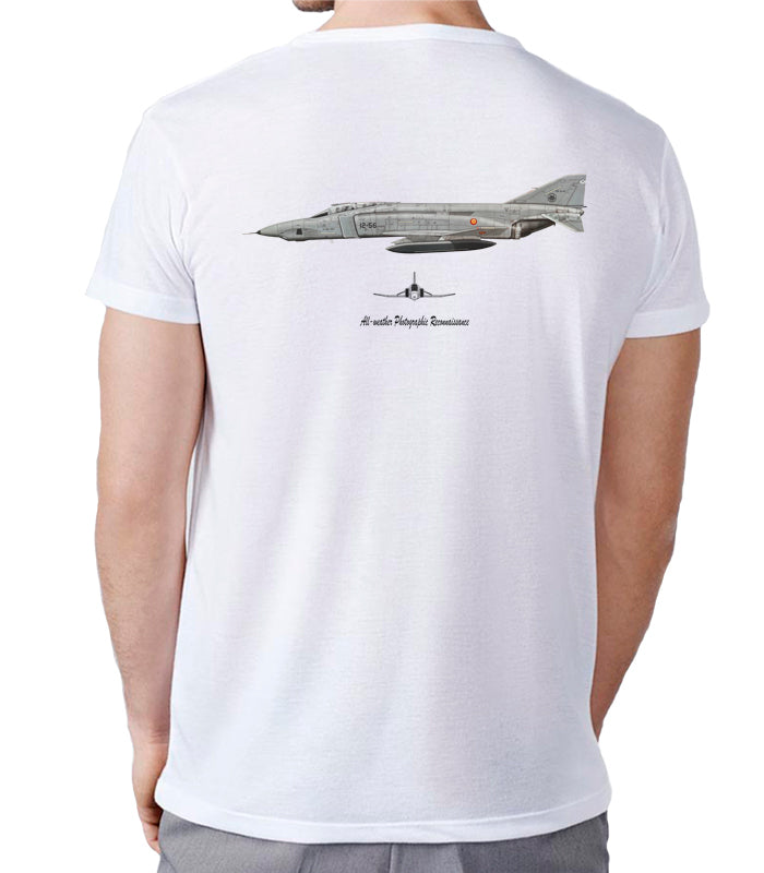 Camiseta militar Phantom II RF-4C 123 Escuadrón Heritage