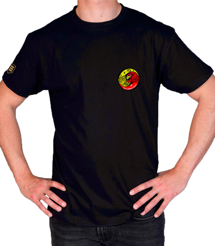 Camiseta militar Phantom II RF-4C 123 Escuadrón Heritage