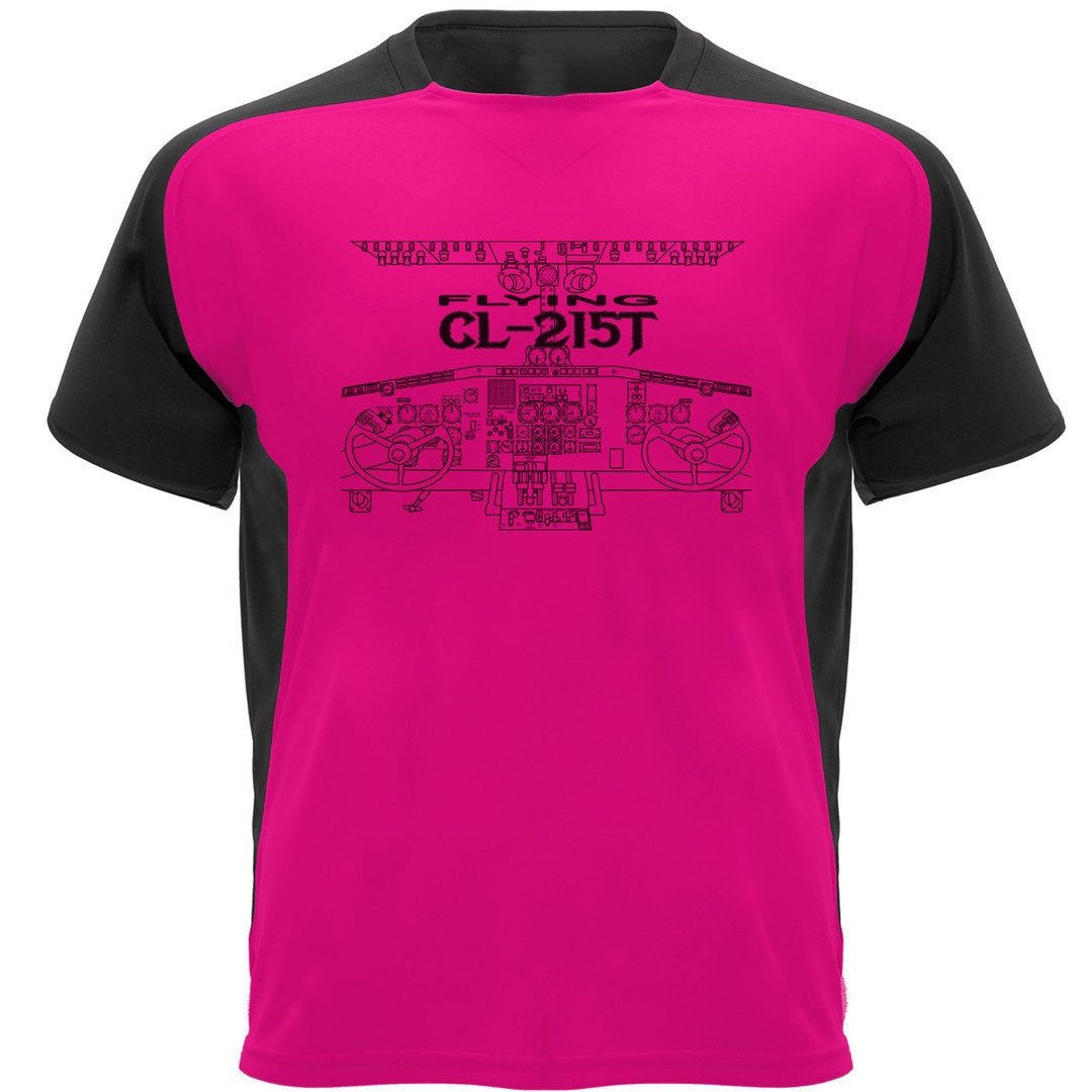 Camiseta Técnica Canadair CL-215T cockpit
