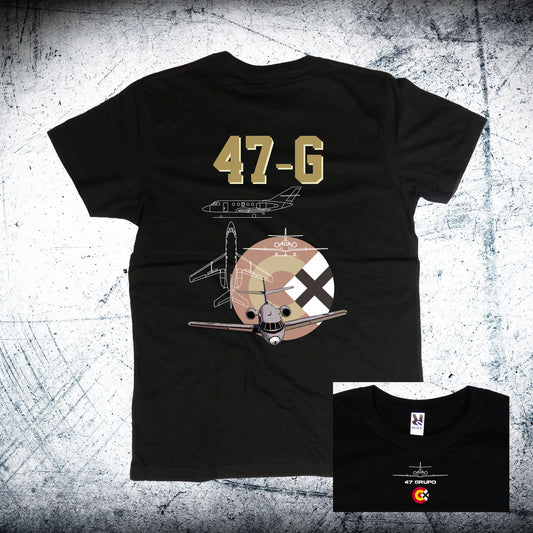 Camiseta 47 Grupo FALCON Diseño Trasera Escarapela