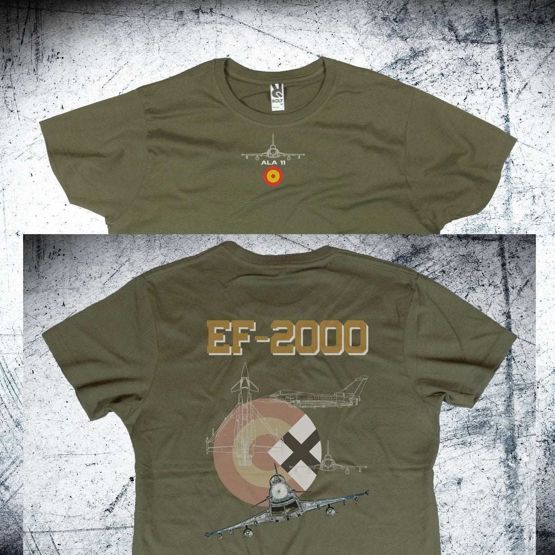 Camiseta Ala 11 diseño escarapela trasera - aviación militar Typhoon Morón
