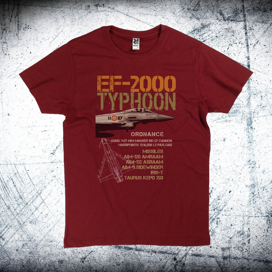 Camiseta Ala 11 Ordnance - diseño técnico armamento Typhoon aviación militar Morón