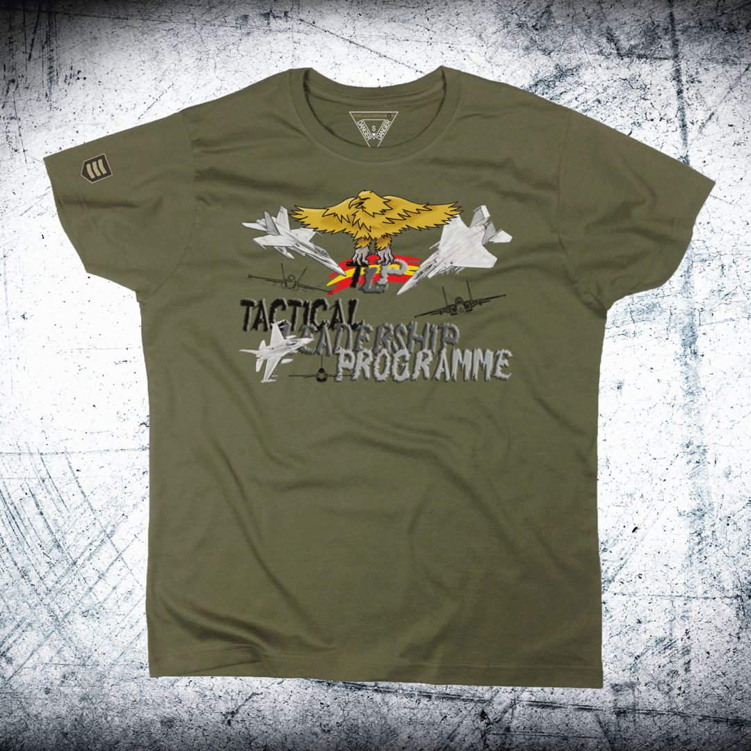 Camiseta Militar T.L.P Tactical Leadership Programme OTAN - Color Caqui - Base Aérea Albacete
