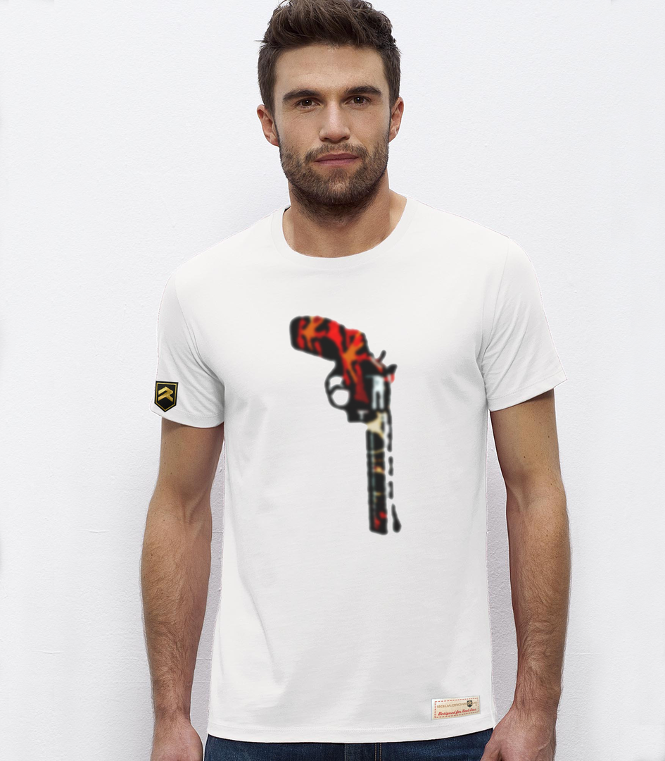 Camiseta Premium REVOLVER Colección COLO - Color Blanco | Escuadrones
