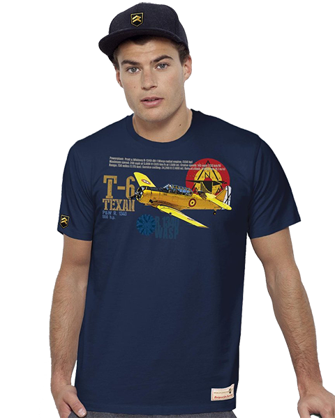Camiseta T-6 Texan Premium - Diseño vintage aviación clásica militar
