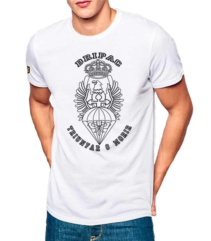 Camiseta militar BRIPAC Emblema y lema Triunfar o morir