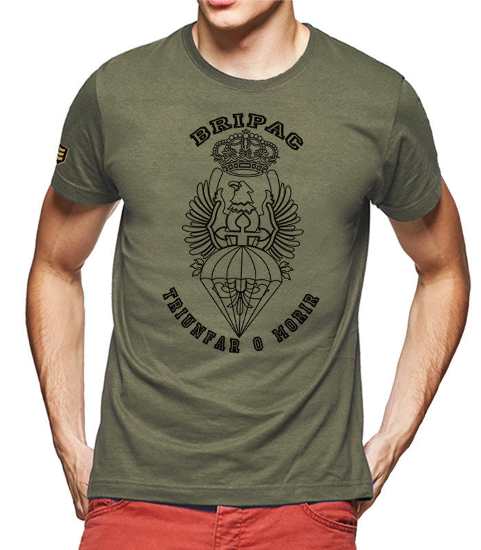 Camiseta militar BRIPAC Emblema y lema Triunfar o morir