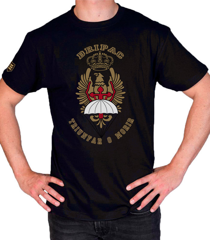 Camiseta militar BRIPAC Emblema y lema Triunfar o morir