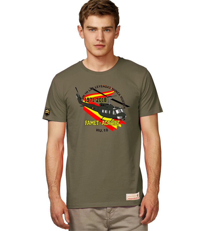 Camiseta militar despedida Huey