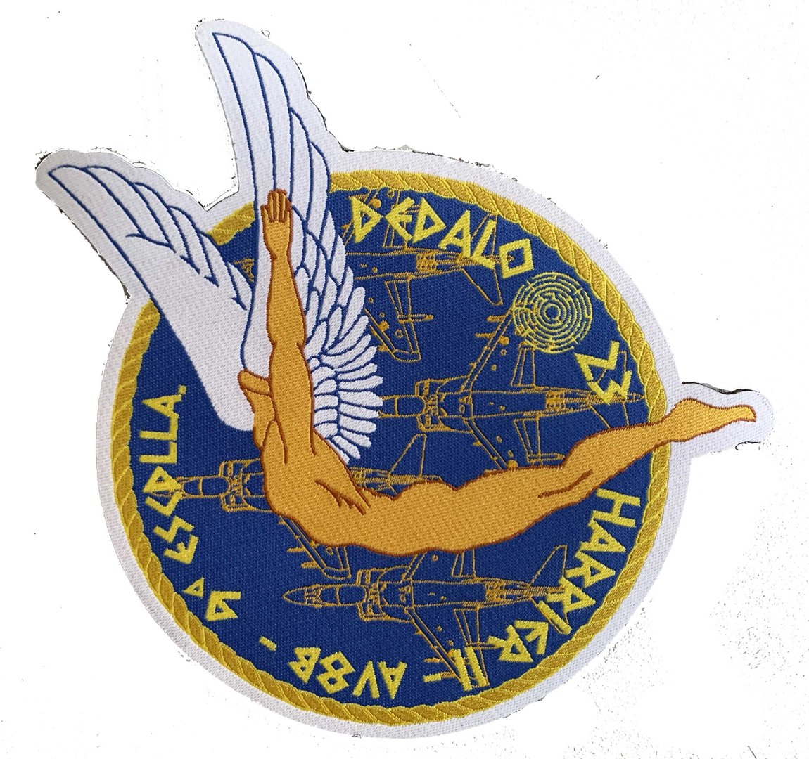 Parche tejido Dédalo AV8B con velcro