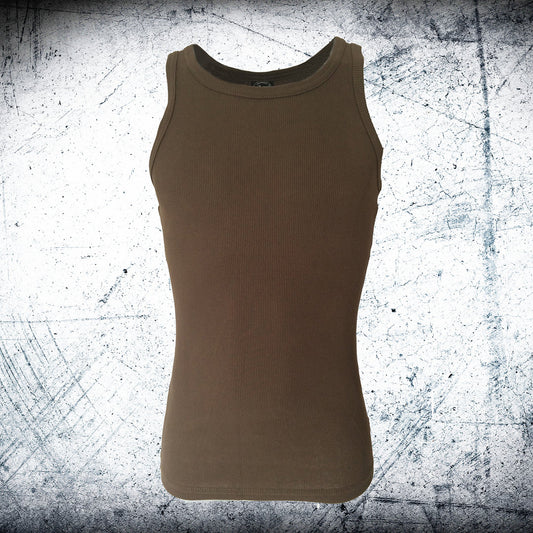 Camiseta Militar oliva sin mangas