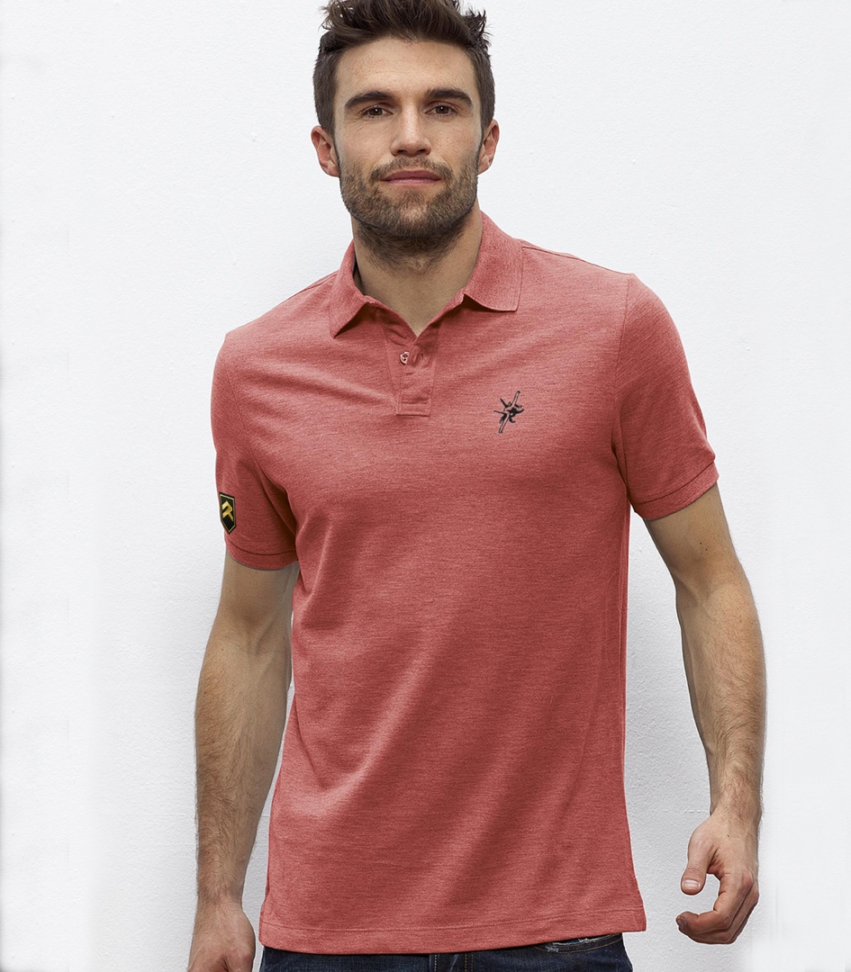 Polo con emblema F/A-18 Hornet bordado