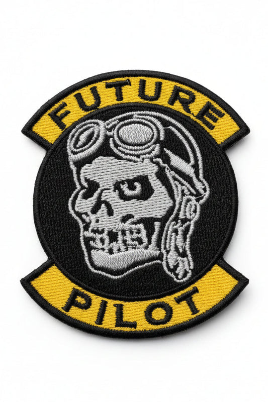 Parche Future Pilot tejido - Insignia aviación para jóvenes pilotos 7,5x7 cm
