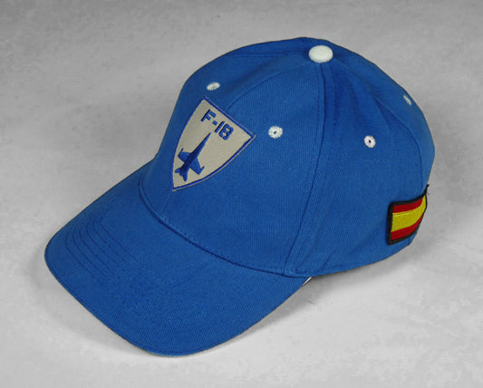 Gorra F-18 Hornet Squadronsrus bordado frontal - aviación caza española premium
