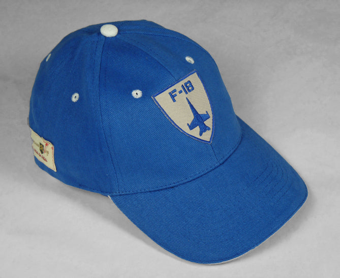 Vista lateral gorra F/A-18 bandera española bordada - Ejército del Aire calidad superior