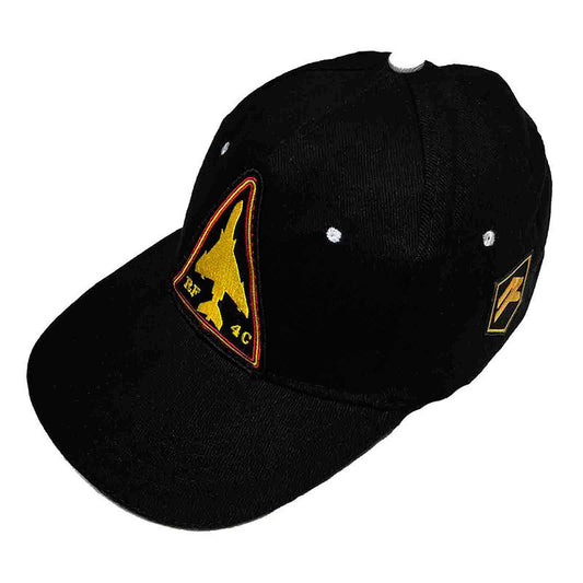 Gorra bordada negra RF-4C Phantom Ala 12 - aviación militar española clásica premium
