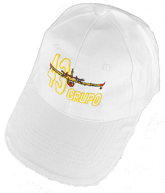 Gorra blanca Canadair CL-215 43 Grupo - aviación militar española premium