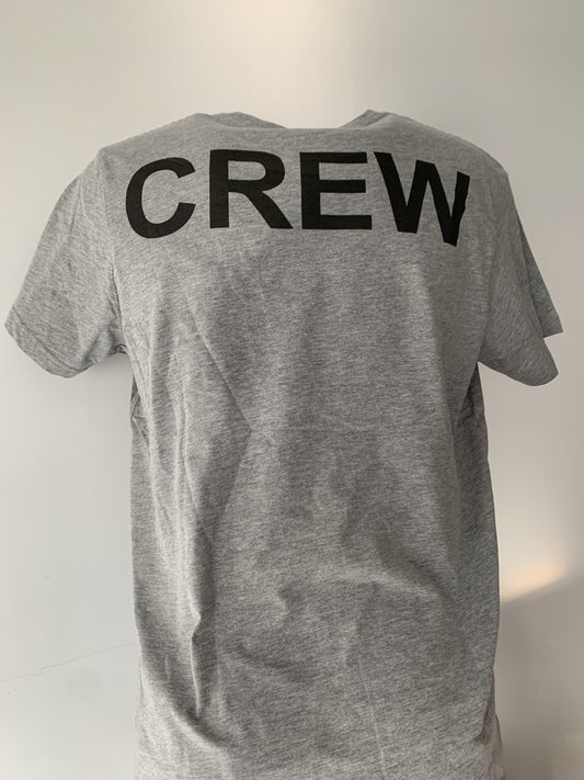 Outlet Camiseta Gris L CREW espalda