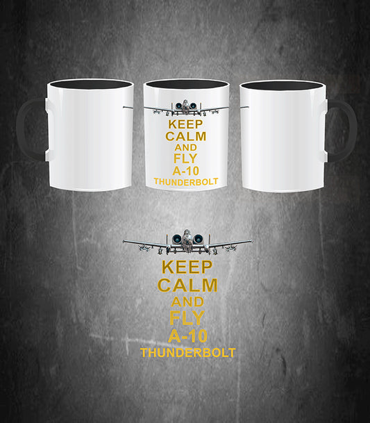 Taza KEEP CALM and FLY A-10 Thunderbolt