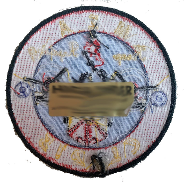 Parche bordado unidad coleccionista Keep repairing griego.