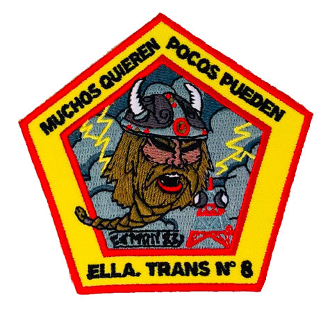 Parche bordado Escuadrilla Nº 8 Transmisiones