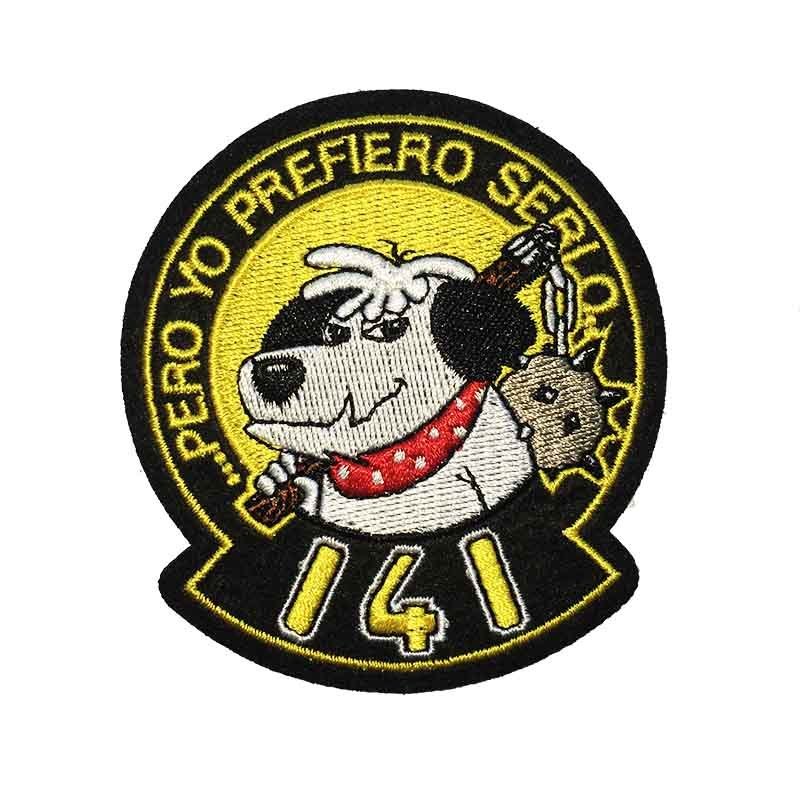 Parche bordado ALA 14. SQD. 141 con Termoadhesiva trasera *
