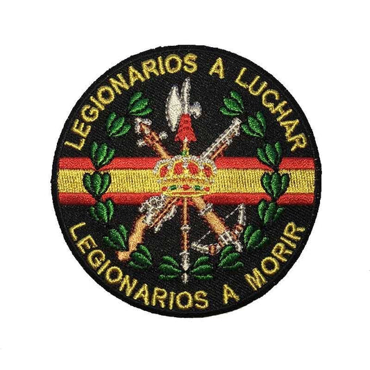 Parche bordado Legionarios a luchar termoadhesivo