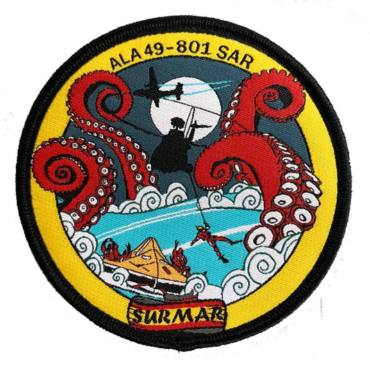 Parche bordado SURMAR noche 801 Escuadrón