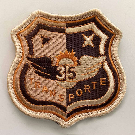 Parche bordado árido Escudo Ala 35 con velcro