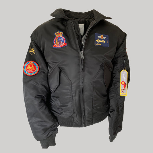 Cazadora de Piloto Patrulla Águila Lider CWU negra