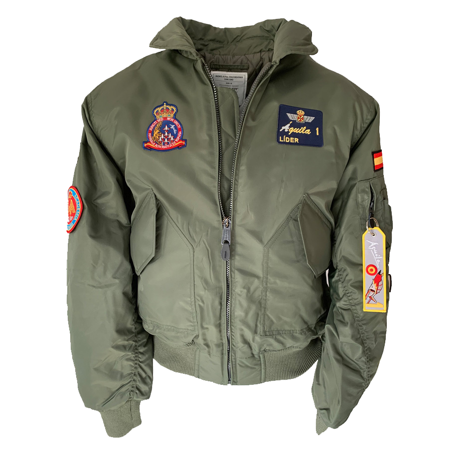 Cazadora de Piloto Patrulla Águila Lider CWU verde oliva