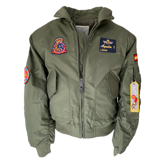Cazadora de Piloto Patrulla Águila Lider CWU verde oliva