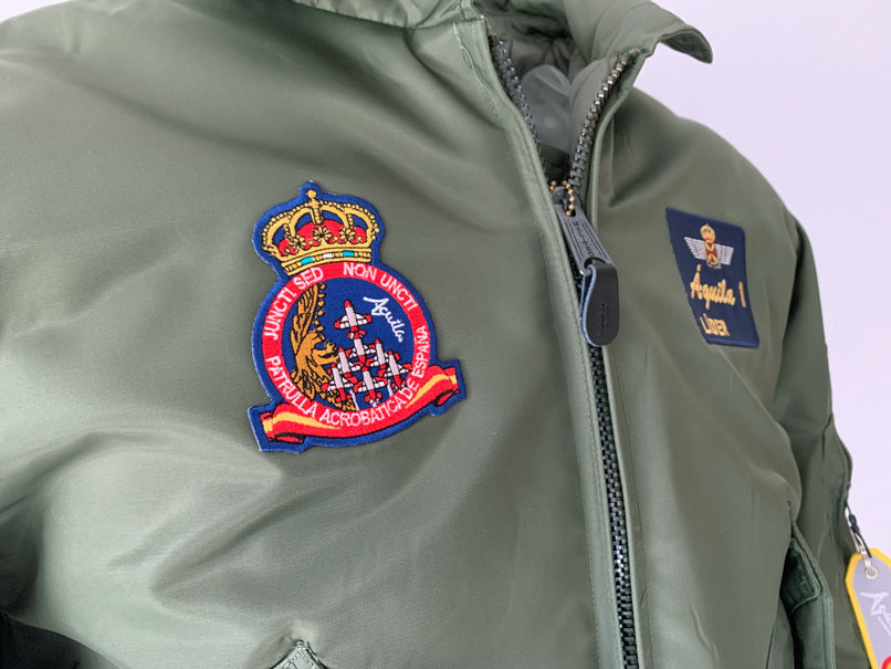 Cazadora de Piloto Patrulla Águila Lider CWU verde oliva
