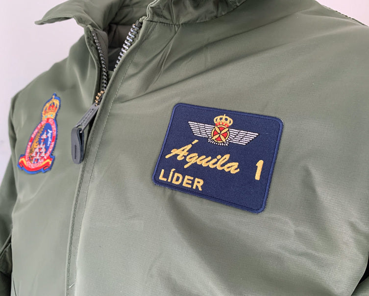 Cazadora de Piloto Patrulla Águila Lider CWU verde oliva